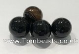 CDN1018 25mm round line agate decorations wholesale