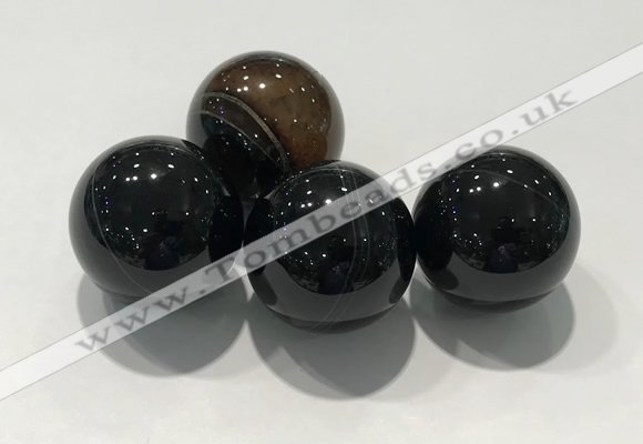 CDN1018 25mm round line agate decorations wholesale