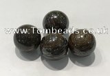 CDN1019 25mm round bronzite decorations wholesale