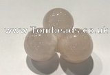 CDN1031 30mm round rose quartz decorations wholesale