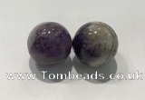 CDN1035 30mm round amethyst decorations wholesale