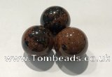 CDN1062 30mm round mahogany obsidian decorations wholesale