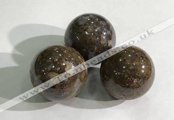 CDN1067 30mm round opal decorations wholesale