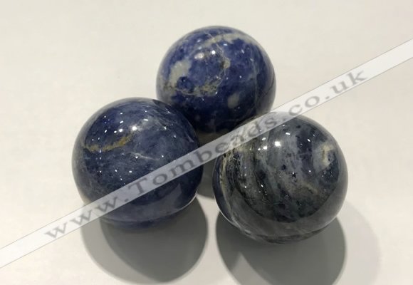 CDN1068 30mm round sodalite decorations wholesale