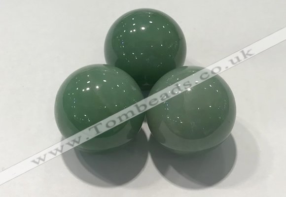 CDN1072 30mm round green aventurine decorations wholesale