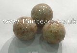 CDN1082 30mm round golden sunstone decorations wholesale