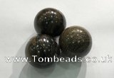 CDN1083 30mm round bronzite decorations wholesale