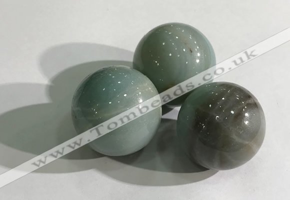 CDN1085 30mm round amazonite decorations wholesale