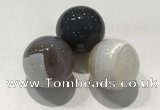 CDN1090 30mm round agate decorations wholesale