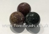 CDN1091 30mm round Indian agate decorations wholesale