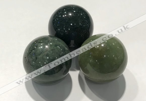 CDN1092 30mm round agate decorations wholesale