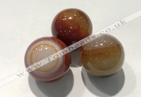 CDN1095 30mm round agate decorations wholesale