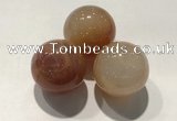 CDN1097 30mm round fire agate decorations wholesale