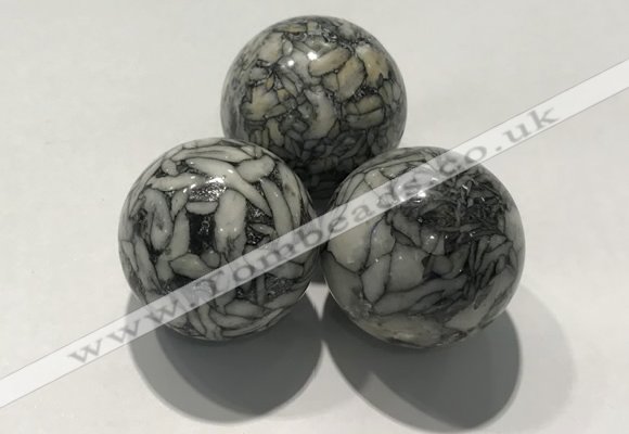 CDN1105 30mm round jasper decorations wholesale