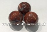 CDN1108 30mm round brecciated jasper decorations wholesale