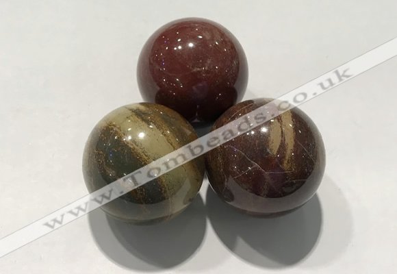 CDN1109 30mm round brecciated jasper decorations wholesale