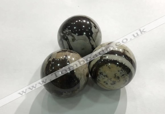 CDN1140 30mm round jasper decorations wholesale