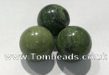 CDN1151 30mm round Canadian jade decorations wholesale