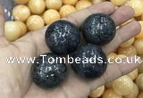 CDN12 30mm round pyrite gemstone decorations wholesale