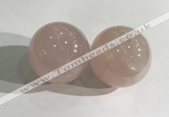 CDN1203 40mm round rose quartz decorations wholesale