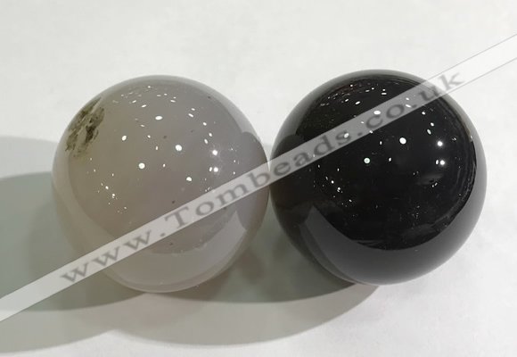 CDN1208 40mm round agate decorations wholesale