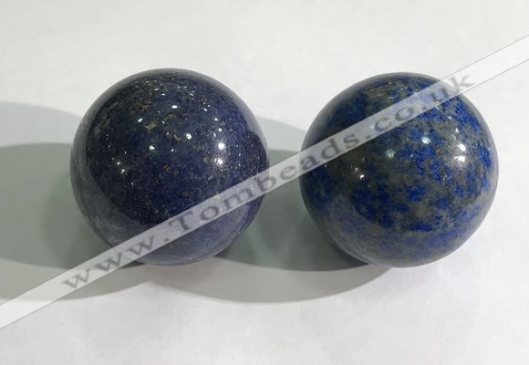 CDN1243 40mm round lapis lazuli decorations wholesale