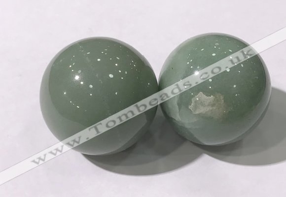 CDN1248 40mm round green aventurine decorations wholesale