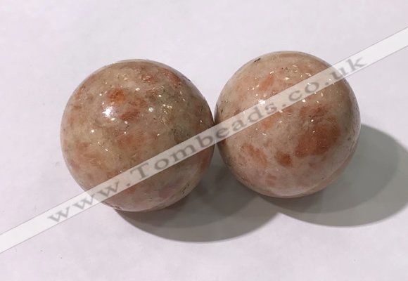 CDN1249 40mm round golden sunstone decorations wholesale