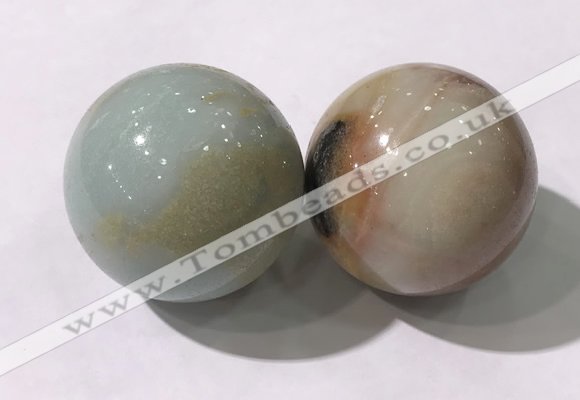 CDN1253 40mm round amazonite decorations wholesale