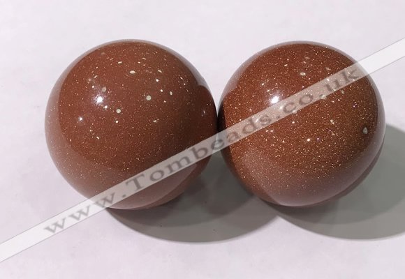 CDN1256 40mm round goldstone decorations wholesale