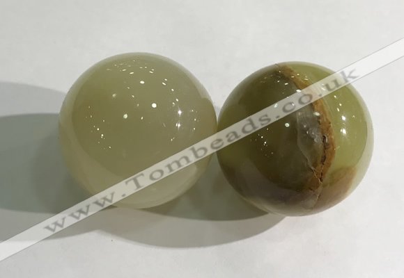 CDN1265 40mm round Afghanistan jade decorations wholesale