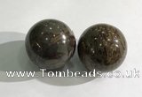 CDN1278 40mm round tiger skin jasper decorations wholesale