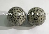 CDN1280 40mm round dalmatian jasper decorations wholesale