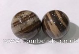 CDN1291 40mm round zebra jasper decorations wholesale