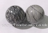 CDN1295 40mm round net jasper decorations wholesale