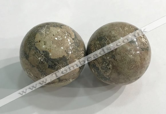 CDN1302 40mm round jasper decorations wholesale