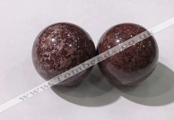 CDN1310 40mm round jasper decorations wholesale