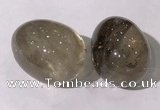 CDN1331 35*45mm egg-shaped smoky quartz decorations wholesale