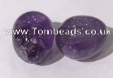 CDN1333 35*45mm egg-shaped amethyst decorations wholesale