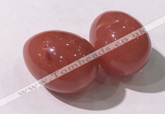 CDN1336 35*45mm egg-shaped cherry quartz decorations wholesale