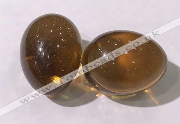 CDN1339 35*45mm egg-shaped glass decorations wholesale