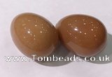 CDN1358 35*45mm egg-shaped red aventurine decorations wholesale