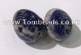 CDN1372 35*45mm egg-shaped sodalite decorations wholesale