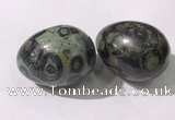 CDN1385 35*45mm egg-shaped kambaba jasper decorations wholesale