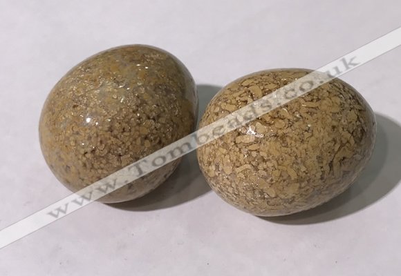 CDN1392 35*45mm egg-shaped jasper decorations wholesale