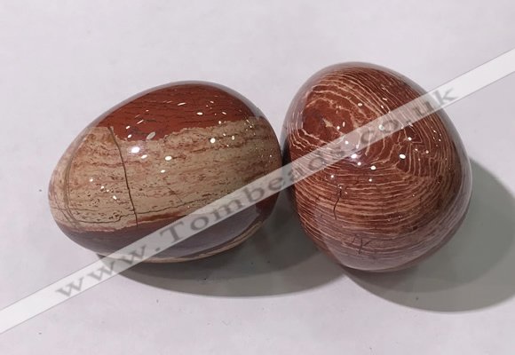 CDN1396 35*45mm egg-shaped brecciated jasper decorations wholesale