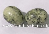 CDN1407 35*45mm egg-shaped yellow jasper decorations wholesale