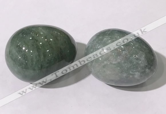 CDN1410 35*45mm egg-shaped green biotite decorations wholesale