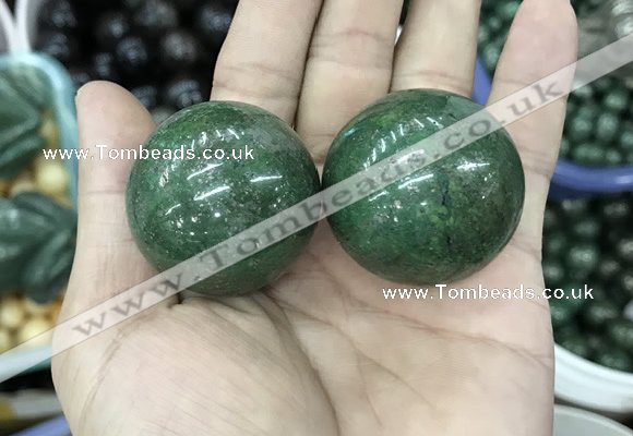 CDN18 35mm round pyrite gemstone decorations wholesale