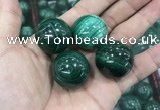 CDN21 25mm round natural malachite gemstone decorations